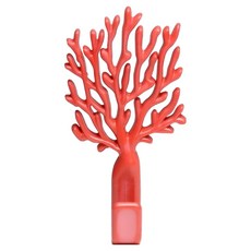 QUALy 珊瑚壁掛掛勾, 1個, 紅色