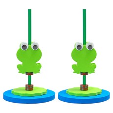 리브온 창의력 STEAM 과학 만들기 자력개구리 10 x 16.5 cm, 혼합색상, 2개