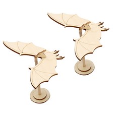 리브온 창의력 STEAM 목재 만들기 균형 익룡 10 x 13.3cm, 혼합색상, 2개