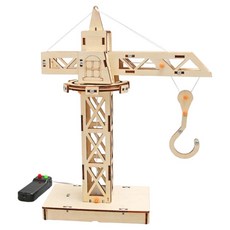 리브온 창의력 STEAM 타워크레인 목재 만들기 20 x 27.5 cm, 혼합색상, 1개