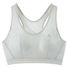 JOYMULTI 學生內置胸墊網眼運動內衣背心