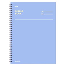 모트모트 스프링북 스퀘어드 노트, 에이스블루, 1개