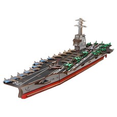 Dimi's 立體主題拼圖組裝套件 USS福特號, 1個, 120件, 混合色