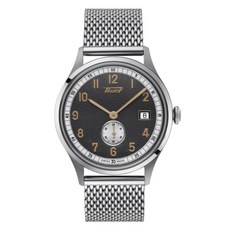 TISSOT 天梭 男款 Heritage 1938 傳承系列 米蘭不銹鋼錶 T1424281108200 39mm