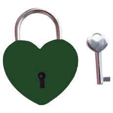 心心愛情鎖 綠色, 1個
