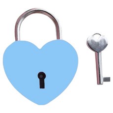 愛心愛心愛情鎖 天空藍, 1個