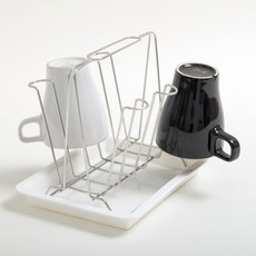 PEACHY LIFE 完美主義 日式簡約風 不鏽鋼杯架, 1個, 金屬銀