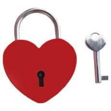 愛心愛心 愛情鎖 紅色, 1個