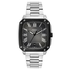FOSSIL Crosby 經典魅力方型手錶 不鏽鋼錶帶 FS6122 42mm