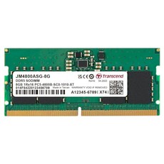 Transcend 創見 JetRam DDR5 4800 8GB 筆記型記憶體, 1個, JM4800ASG-8G
