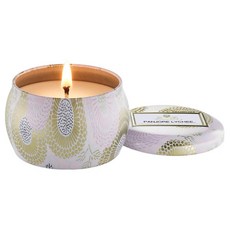 VOLUSPA 梨香荔枝 迷你錫蠟燭 4oz, 荔枝 + 黑醋栗 + 亞洲水梨, 113g, 1件