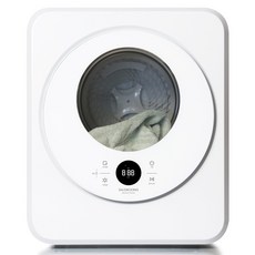 대웅 AI 스텐인리스 드럼 양방향회전 벽걸이 생활방수 빨래 미니 의류건조기 4kg, CZVN-CD88882R, 화이트 CZVN-CD88882R, 화이트