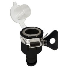 월드크린 호스 수도꼭지 연결 이중 커넥터, 1개, 블랙