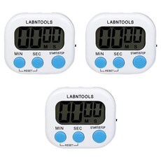 랩앤툴스 캔디 쿠킹타이머, 화이트, 3개