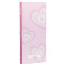 워너디스 어도러블 양면 키스컷 바인더 스티커 보관 파일 S, 하트 핑크, 1개, 20매