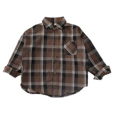 이유몽 아동용 미아리 체크 캐주얼 루즈핏 긴팔 셔츠