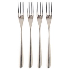 Just Home 艾納 304不鏽鋼餐叉 7020-02A, 4個, 銀色
