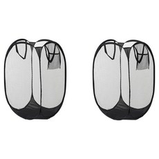 다퍼남 폴더블 메쉬 다용도 바스켓, 블랙, 2개