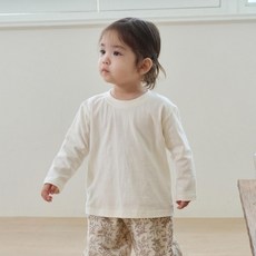 베베나인 아동용 베이직 무지 티셔츠