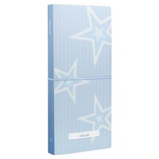 wannathis 可愛雙面刀模裁切收納冊 L, 星星藍, 1個, 20張