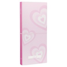 워너디스 어도러블 양면 키스컷 바인더 L, 하트 핑크, 1개, 20매