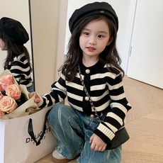 Starbean 女童珍珠鈕扣開襟衫外套