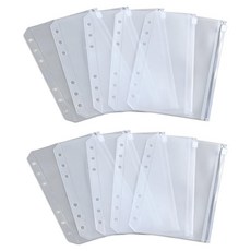 아트조이 A6 6공 다이어리 속지 현금 다용도 지퍼백, 10개, 1매