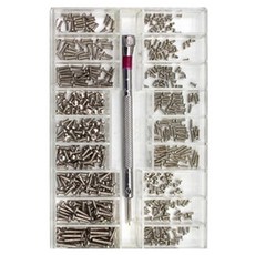 大容量眼鏡手錶精密螺絲組+十字螺絲起子A套組, 1套