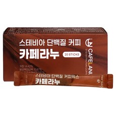 koreasaenghwalgeongangyeonguso Cafelanu 甜菊蛋白即溶咖啡, 9.6g, 1個, 20入
