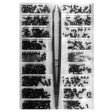 대용량 안경 시계 정밀 나사 키트 + 핀셋 G세트, 1세트