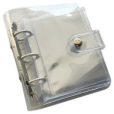 헬씨닷 클리어 칼라 포토카드 앨범, 실버, 22매