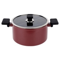 BRK Germany 電磁爐用延長湯鍋, 櫻桃紅, 1個, 24cm