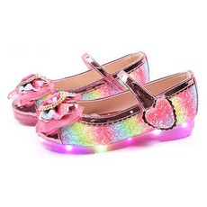 Lulushu 女童 LT Cucu愛心閃燈鞋 CX186