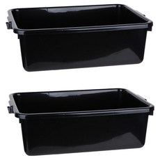 plala PP 餐具回收箱 510 x 380 x 165 mm, 黑色, 2個