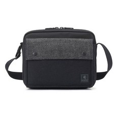 PORTER INTERNATIONAL 牛仔拼接 PATCH WORK系列 斜背包, 黑色