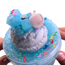 Emily Slime 藍色雪酪亂珠史萊姆, 1個, 藍色, 250g
