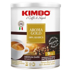 KIMBO 金寶 Aroma Gold阿拉比卡中深焙研磨咖啡粉, 250g, 1個