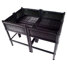 蔬菜工坊 單層四連通加高三節DIY種植箱 一般透氣款 005-A03 SF4K, 1個