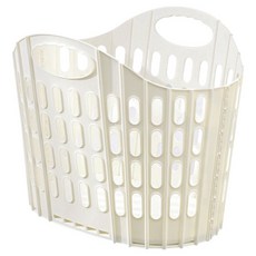 Goodsome 舒適洗衣籃 450g, 鏤空折疊 米色