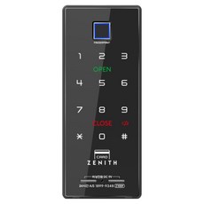 Zenith 指紋辨識大門密碼鎖 數位電子鎖, 顧客自行安裝, Z100F