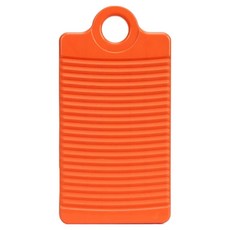 클로버상사 미끄럼방지 세면대 미니 빨래판, 오렌지, 1개