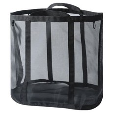 빨래대피소 접이식 메쉬 빨래바구니, 02 블랙