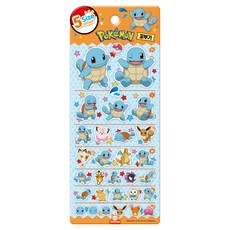 포켓몬 5 사이즈 스티커, 꼬부기, 도티도그