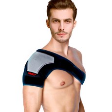 AOLIKES 奧力克斯 運動護肩 左肩, 1個, 灰色