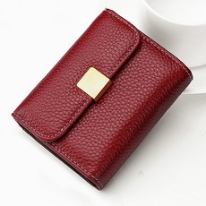 Gold Pang 金點方形手風琴式皮革卡夾