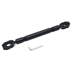 Ez2mk 可調節長度 機車把手橫桿 MS-1270, 黑色, 1個