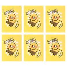 카카오프렌즈 세이치즈 2포켓 파일, 6개, 춘식이
