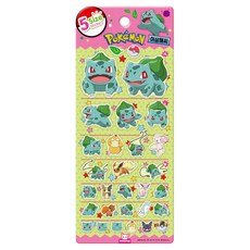 포켓몬 5 사이즈 스티커 이상해씨, 도티도그