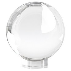 크리스탈 유리 구슬 + 받침대 세트 CD_FID_AL008A, 투명