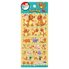 포켓몬 5 사이즈 스티커, 파이리, 도티도그